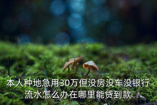 無房本 貸不到款 怎么辦，無房無車 怎么才能貸到款