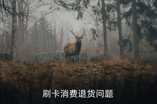 刷卡消費(fèi)退貨問題