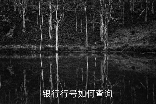 銀行行號(hào)如何查詢