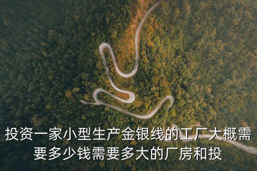 投資一家小型生產(chǎn)金銀線的工廠大概需要多少錢需要多大的廠房和投