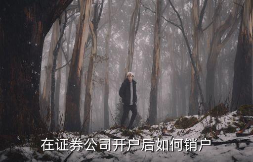 證券開戶后怎么銷戶，證券戶怎么注銷