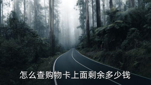 怎么查購(gòu)物卡上面剩余多少錢