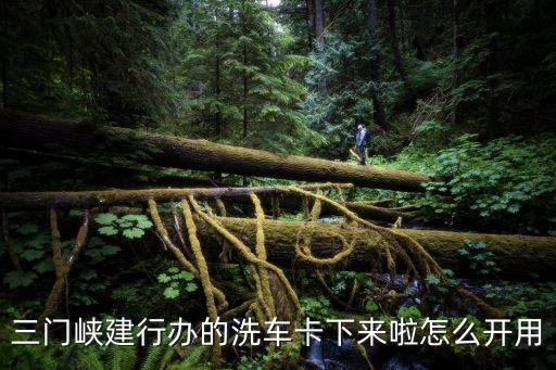三門峽建行辦的洗車卡下來啦怎么開用
