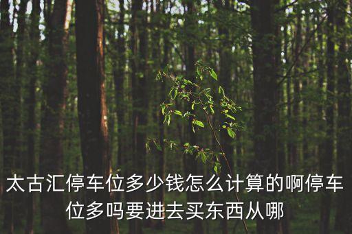 車位價格怎么計算，請問地下停車場私人車位出租怎樣算租金