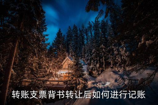 支票背書(shū)轉(zhuǎn)讓怎么做賬，轉(zhuǎn)賬支票背書(shū)轉(zhuǎn)讓后如何進(jìn)行記賬