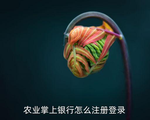農(nóng)銀掌上銀行怎么注冊(cè)，農(nóng)行掌上銀行怎么注冊(cè)