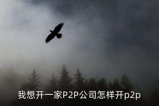 怎么開p2p 理財公司，怎么開民間借貸理財公司