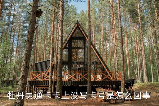 牡丹靈通卡卡上沒寫卡號(hào)是怎么回事