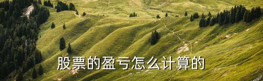 股票的盈虧怎么計(jì)算的