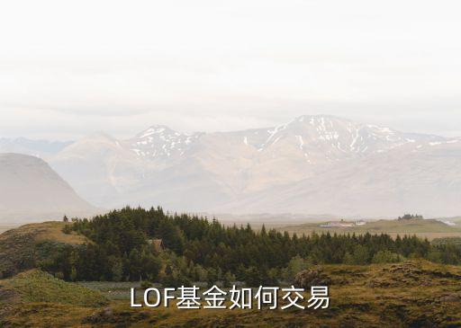 lof基金怎么買賣，如何購買LOF基金