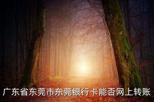 東莞銀行怎么網(wǎng)上轉(zhuǎn)賬，東莞銀行可以在網(wǎng)上轉(zhuǎn)賬嗎