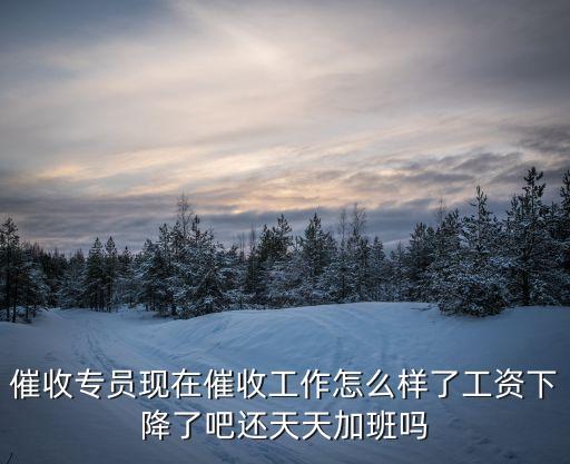 催收工作怎么樣，催收專員現(xiàn)在催收工作怎么樣了工資下降了吧還天天加班嗎