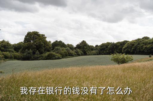 錢(qián)存銀行沒(méi)有了怎么辦，我存在銀行的錢(qián)沒(méi)有了怎么辦