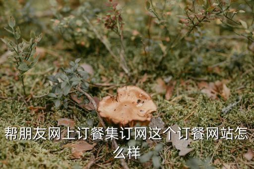 幫友網(wǎng)怎么樣，幫朋友網(wǎng)上訂餐集訂網(wǎng)這個(gè)訂餐網(wǎng)站怎么樣