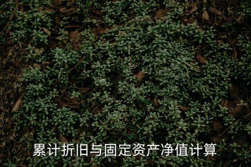 累計(jì)折舊與固定資產(chǎn)凈值計(jì)算