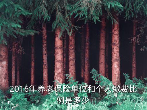 2016養(yǎng)老保險繳納比例怎么算，2016年養(yǎng)老保險單位和個人繳費比例是多少