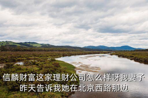 信麟財富這家理財公司怎么樣呀我妻子昨天告訴我她在北京西路那邊