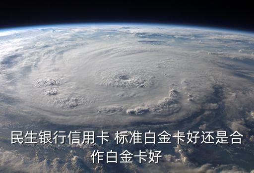 民生銀行信用卡 標準白金卡好還是合作白金卡好
