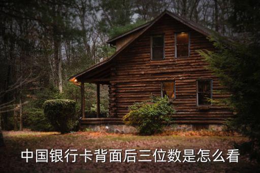 銀行卡背面數(shù)字怎么看，自己信用卡背面末三位數(shù)怎么查