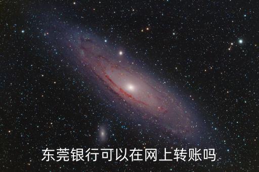 東莞銀行可以在網(wǎng)上轉(zhuǎn)賬嗎