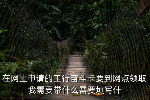 在網(wǎng)上申請的工行奮斗卡要到網(wǎng)點領(lǐng)取我需要帶什么需要填寫什