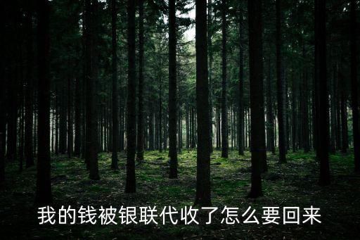 銀聯(lián)代收的錢怎么退回，農(nóng)業(yè)銀行銀聯(lián)代收了的錢可以退給我嗎