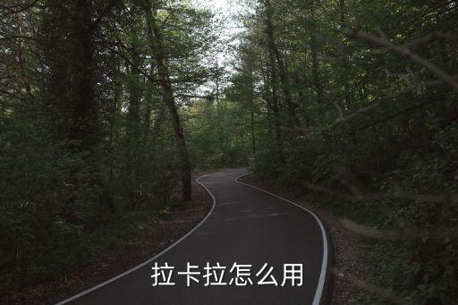 拉卡拉怎么用