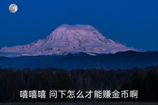 嘻嘻嘻 問(wèn)下怎么才能賺金幣啊
