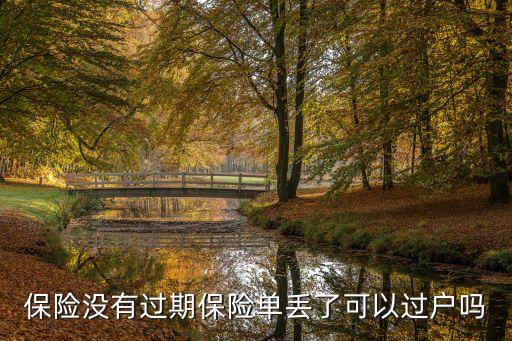 保險(xiǎn)單丟了怎么過(guò)戶，保險(xiǎn)單丟失車(chē)輛能否辦理過(guò)戶