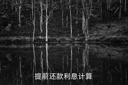 提前還款利息計(jì)算