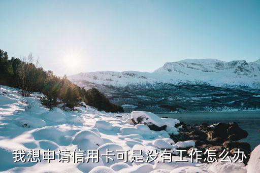 我想申請(qǐng)信用卡可是沒有工作怎么辦