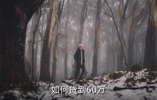 如何貸到60萬