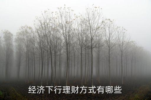經(jīng)濟下行理財方式有哪些