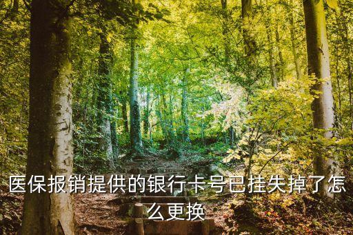 醫(yī)保報(bào)銷提供的銀行卡號(hào)已掛失掉了怎么更換
