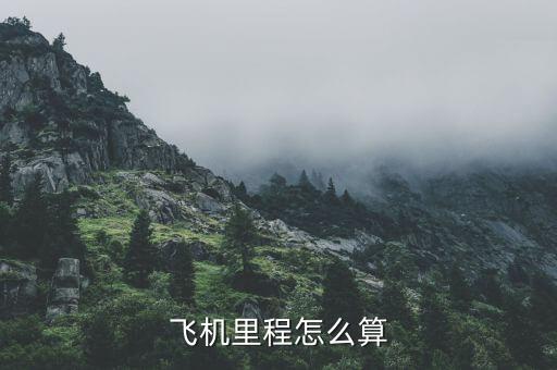 飛機里程怎么算