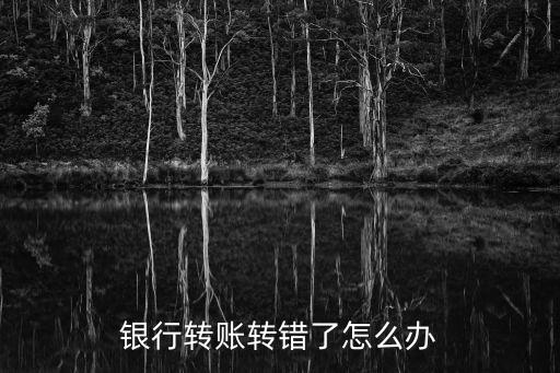 銀行轉(zhuǎn)賬轉(zhuǎn)錯(cuò)了怎么辦