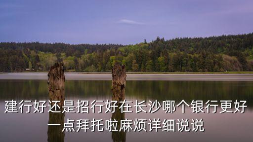 長沙招行怎么樣，建行好還是招行好在長沙哪個(gè)銀行更好一點(diǎn)拜托啦麻煩詳細(xì)說說