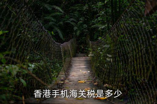 香港買手機(jī)關(guān)稅怎么算，香港手機(jī)海關(guān)稅是多少