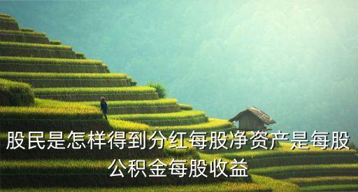 股民是怎樣得到分紅每股凈資產(chǎn)是每股公積金每股收益