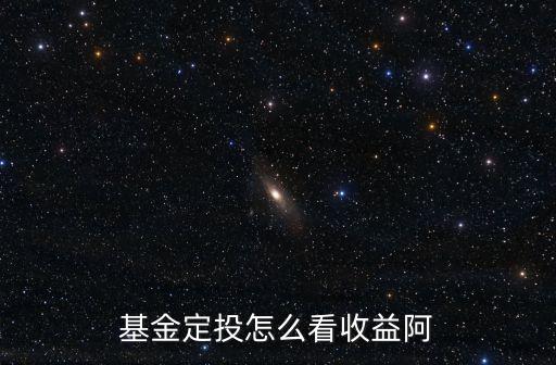 基金定投怎么看收益阿