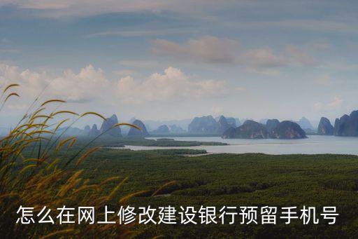 怎么更改建行預留號碼是多少，建設銀行怎么修改預留手機號碼