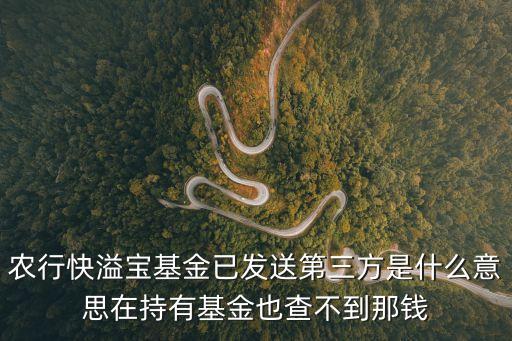 農(nóng)行快溢寶基金已發(fā)送第三方是什么意思在持有基金也查不到那錢