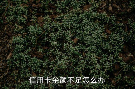 信用卡可用余額不足應(yīng)該怎么辦，我的信用卡額度不夠用怎么辦