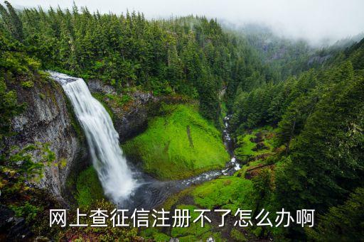 征信注冊(cè)不了怎么辦，我已經(jīng)辦過信用卡了怎么還不能注冊(cè)自己的征信