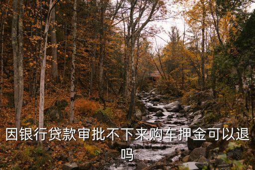 汽車貸款辦不下來押金怎么退，如貸款買車不成功可退押金嗎