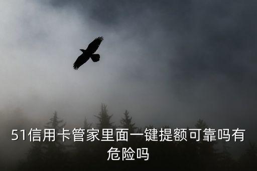 51信用卡管家里面一鍵提額可靠嗎有危險嗎