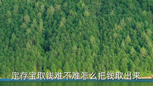 定存寶的錢怎么取，支付寶定存寶如何取款收手續(xù)費嗎