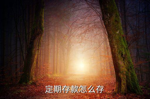 銀行的錢存定期怎么存，怎樣在銀行定期存款