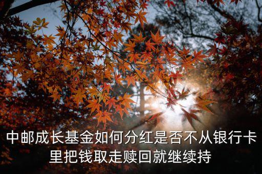 中郵590008怎么不分紅，我的基金怎么沒有現(xiàn)金分紅呢