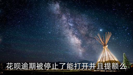 花唄逾期被停止了能打開并且提額么